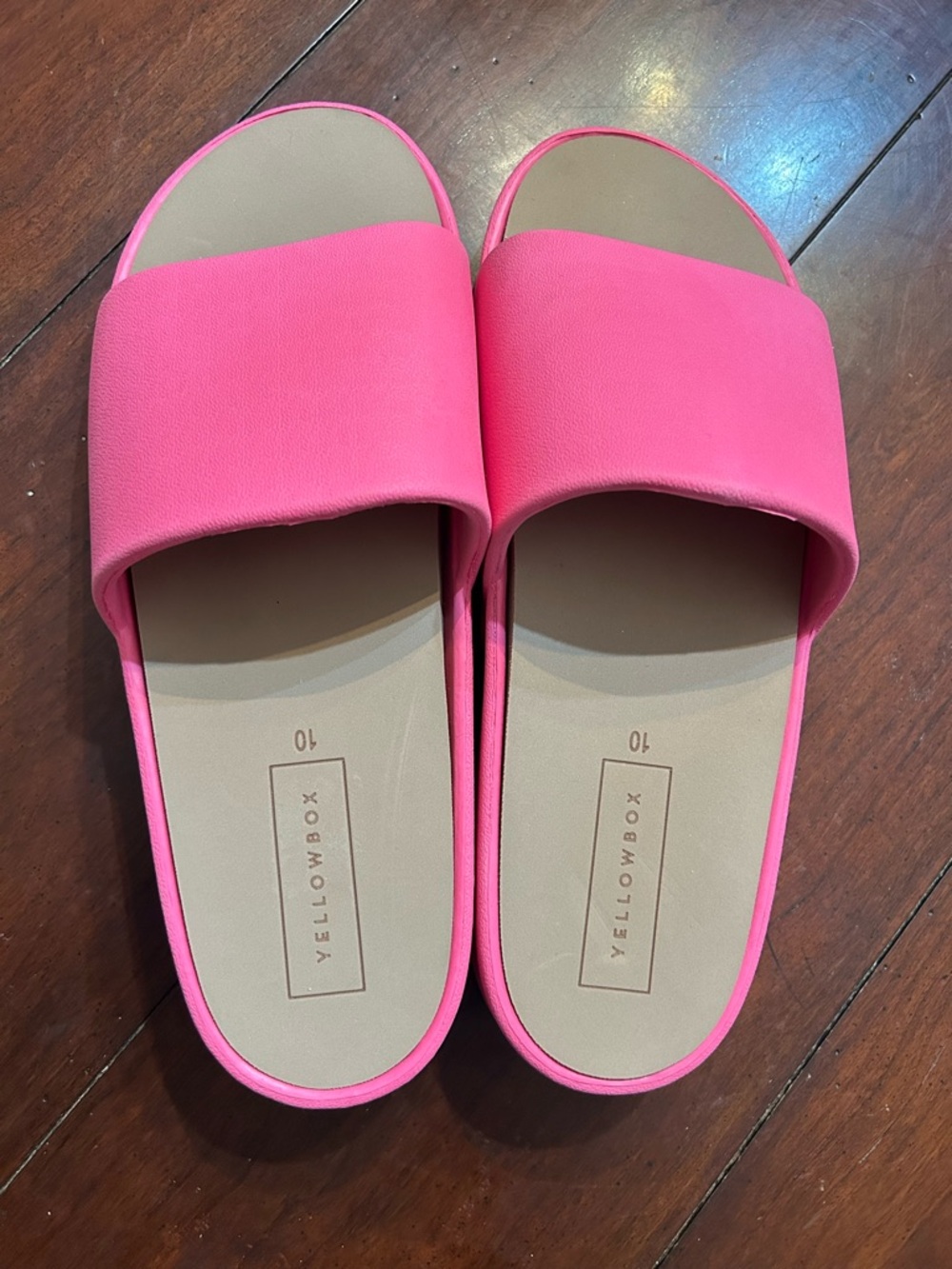 Yellow Box Hot Pink Slide Sandals - Picture 2 of 5